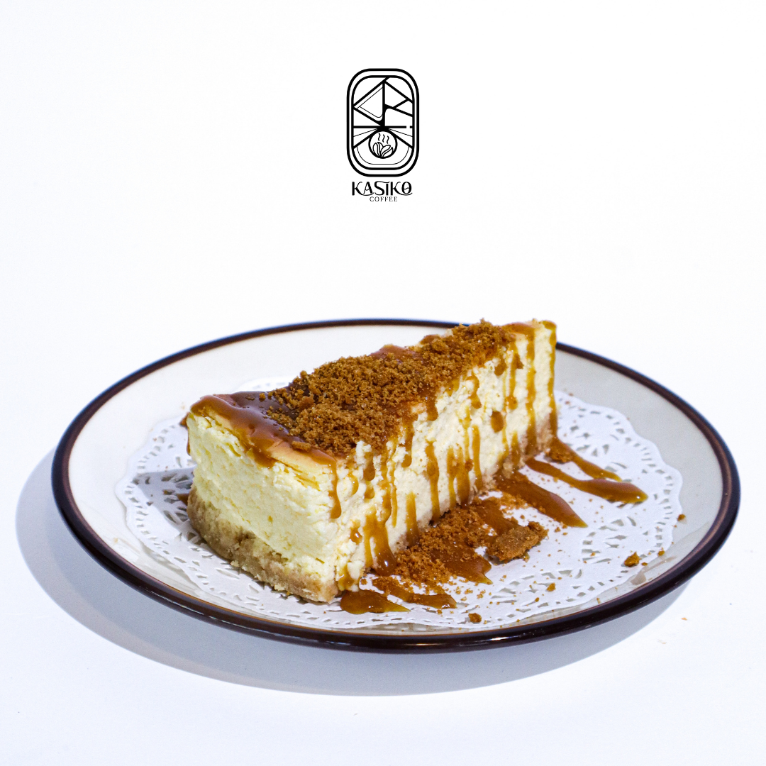 New York Cheese Cake with Caramel Sauce